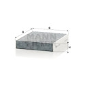 Filtre, air d&#39;habitacle Adsotop MANN-FILTER CUK 25 006