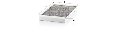 Filtre, air d'habitacle Adsotop MANN-FILTER CUK 3540