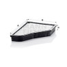 Filtre, air de l'habitacle