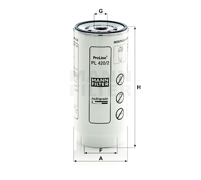 Filtre à carburant MANN-FILTER PL 420/2 x