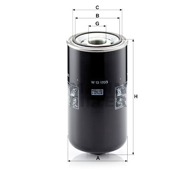 Filtre à huile MANN-FILTER W 13 120/3