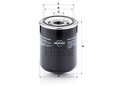 Filtre à huile MANN-FILTER W 1374/5