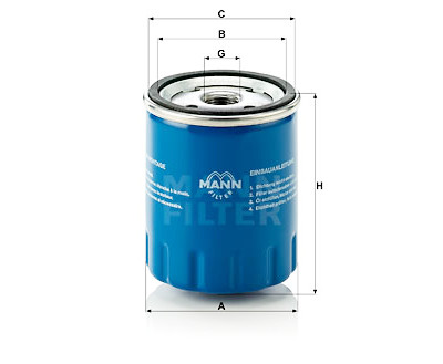 Filtre à huile MANN-FILTER W 712/15