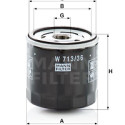 Filtre à huile MANN-FILTER W 713/36