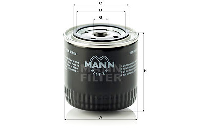 Filtre à huile MANN-FILTER W 920/17