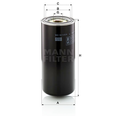 Filtre à huile MANN-FILTER WD 13 145/4