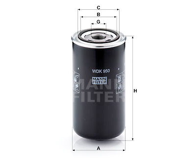 Filtre à carburant MANN-FILTER WDK 950