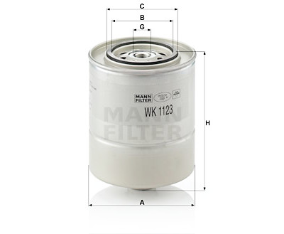 Filtre à carburant MANN-FILTER WK 1123