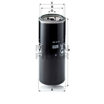 Filtre à carburant MANN-FILTER WK 12 111