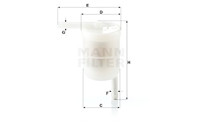 Filtre à carburant MANN-FILTER WK 42/12