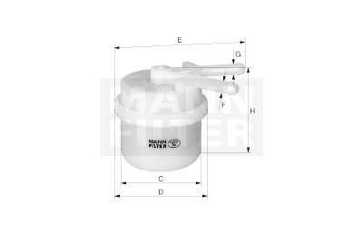 Filtre à carburant MANN-FILTER WK 44/6