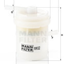 Filtre à carburant MANN-FILTER WK 52