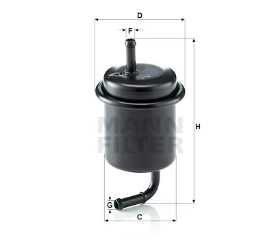 Filtre à carburant MANN-FILTER WK 614/47