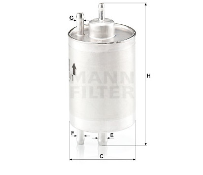Filtre à carburant MANN-FILTER WK 720/1