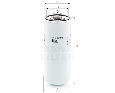 Filtre à carburant MANN-FILTER WK 850/3
