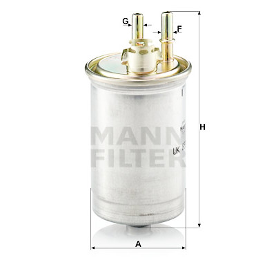 Filtre à carburant MANN-FILTER WK 853/7