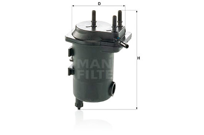 Filtre à carburant MANN-FILTER WK 939/12 x