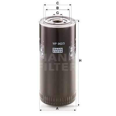 Filtre à carburant MANN-FILTER WP 962/3 x