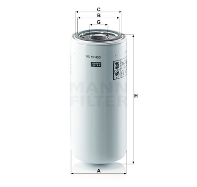 Filtre à huile MANN-FILTER WD 13 145/3