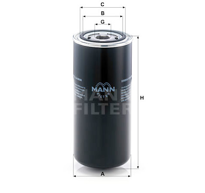 Filtre à huile MANN-FILTER WD 962/8