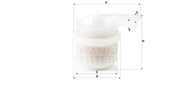 Filtre à carburant MANN-FILTER WK 42/10