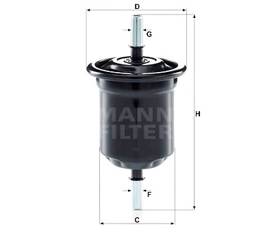 Filtre à carburant MANN-FILTER WK 6013