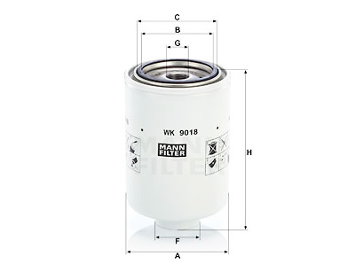 Filtre à carburant MANN-FILTER WK 9018 x