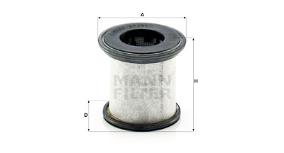 Filtre, ventilation du carter-moteur