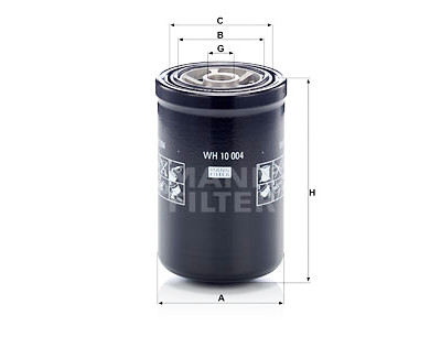 Filtre à huile MANN-FILTER WH 10 004