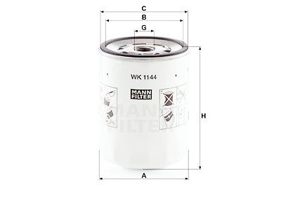 Filtre à carburant MANN-FILTER WK 1144