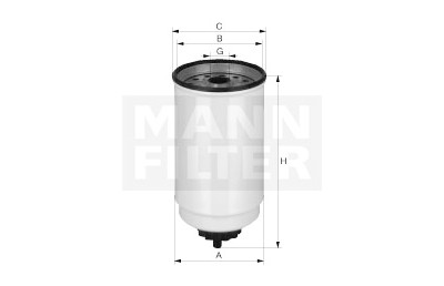 Filtre à carburant MANN-FILTER WK 965/4 x