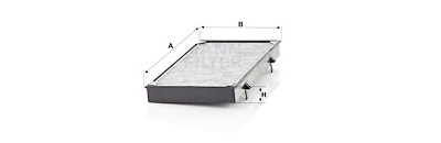 Filtre, air de l'habitacle