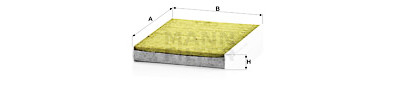 Filtre, air de l'habitacle