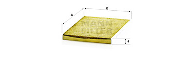 Filtre, air de l'habitacle
