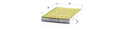 Filtre, air de l'habitacle