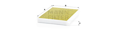 Filtre, air de l'habitacle