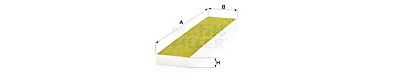 Filtre, air de l'habitacle