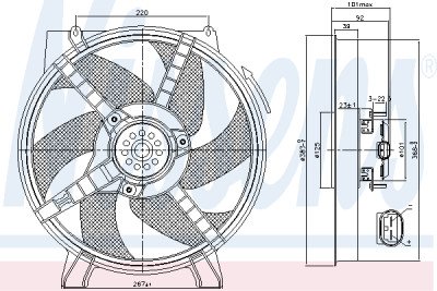Ventilateur, refroidissement du moteur