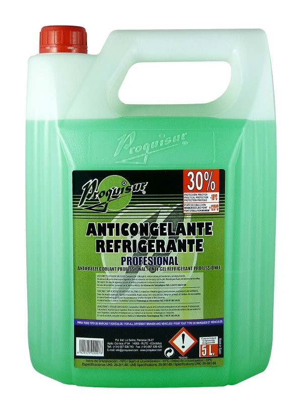Liquide antigel 30 % vert 5L