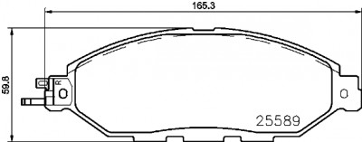 Jeu de 4 plaquettes de frein BREMBO P 56 103