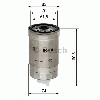 Filtre à carburant BOSCH 1 457 434 174
