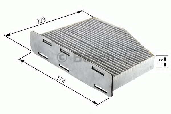 Filtre à air d'habitacle BOSCH 1 987 432 050