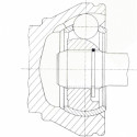 Kit de joints, arbre de transmission SPIDAN 21451