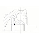 Kit de joints, arbre de transmission SPIDAN 24556