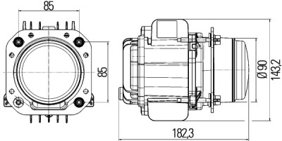 Phare HELLA 1AL 010 820-021