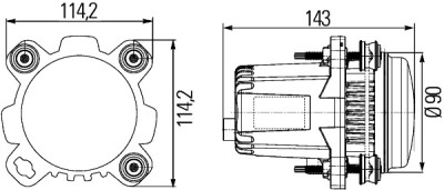 Optique, projecteur principal