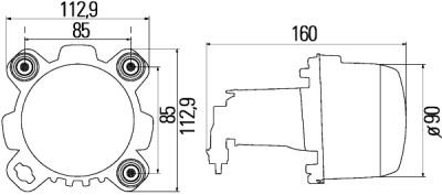Phare HELLA 1BL 247 042-157