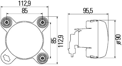 Phare HELLA 1K0 247 043-107