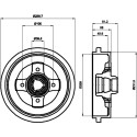 ensemble de tambour de frein