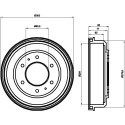 ensemble de tambour de frein